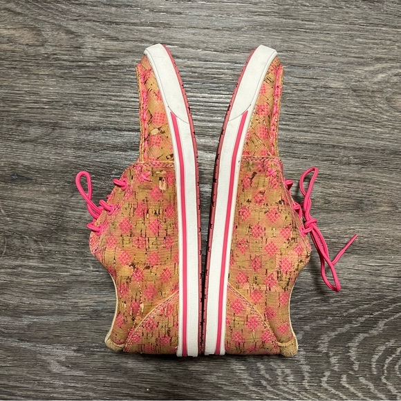 Twisted X printed Cork loafers, lace up, lightweight, size 7.5 - Picture 8 of 10